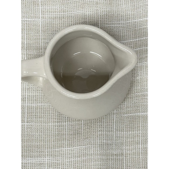 Vtg Homer Laughlin China Creamer Ivory Off-White Lead Free USA Restaurant Ware - Picture 2 of 9
